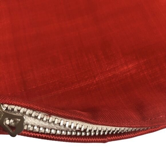 Indian Elephant Cushion Pillow Cover Orange Silk 16” Square - Picture 3 of 6